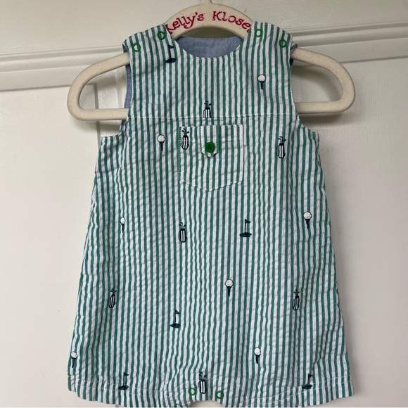 •Little Me & Good Lad• Set of Two Sleeveless Romper Outfits - Size 6-9 Months - Picture 9 of 15